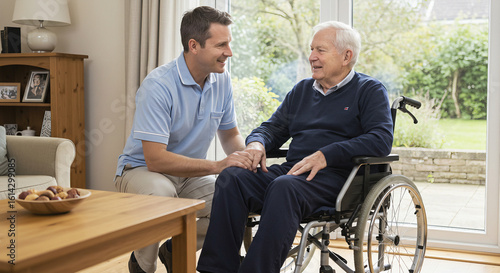 Home care and assistance for elderly people with motor disabilities