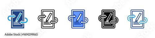 Revision icon sheet multiple style collection