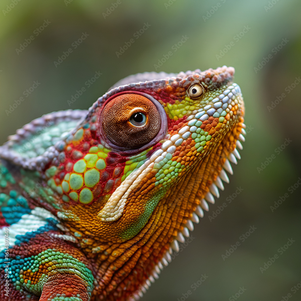Fototapeta premium close up of a chameleon