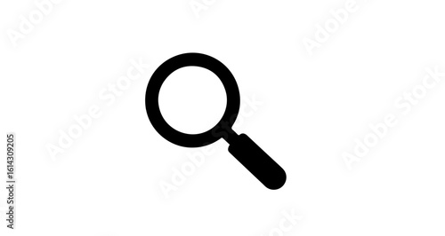 Interface icon magnifying glass icon for search and discovery, find information, zoom tool, research and investigation tool vector