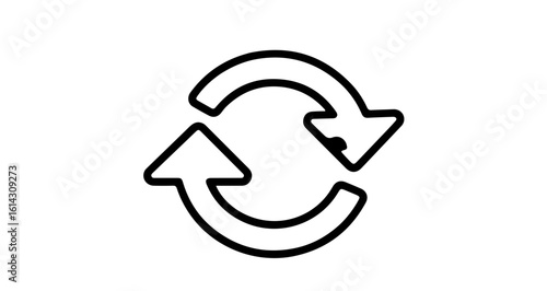 Interface icon recycle arrow icon vector illustration design element for reuse and circular economy concepts and designs vector