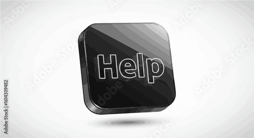 Interface icon help button assistance and support online service for users and customers assistance and support now vector