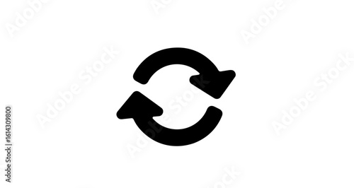 Interface icon download black refresh icon vector illustration symbol for reload interface and update process design 100 px vector