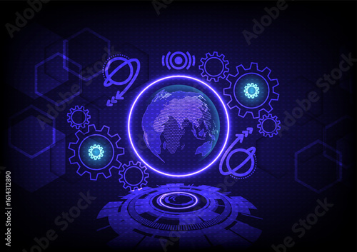 The future world of light leading money around the world, gears