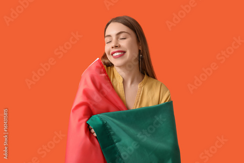Happy young woman with Mexi...
