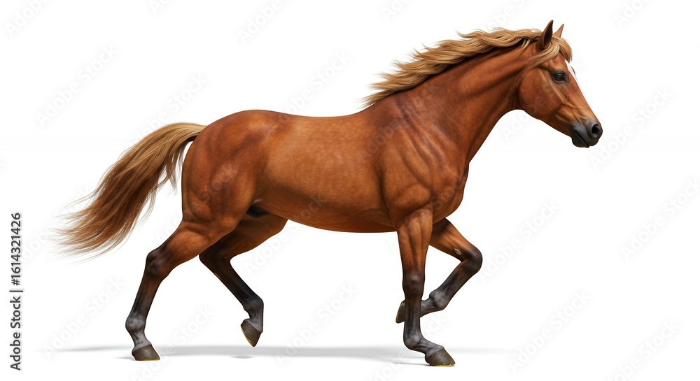 Obraz premium Running horse illustration