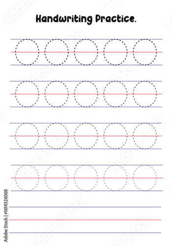 Handwriting Practice Sheets for Kids – Prewriting Tracing Lines, Curves, Patterns, Spirals, Triangles, Square's, zigzag, hexagonal , circles, opals, etc. for Fine Motor Skills Development.