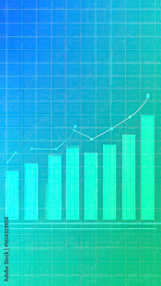 Gradient Blend Chart Background Depicting Business Growth with Data Visualization and Financial Metrics Gradient Blend Chart Background Depicting Business Growth with Data Visualization and Financial Metrics