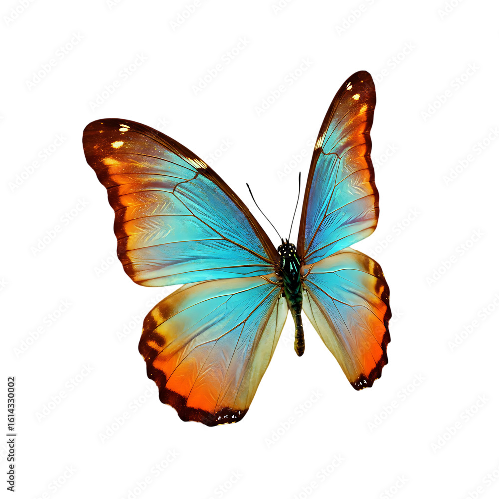 Obraz premium Artistic Butterfly Photography: Bright and Bold Tones, Clear View