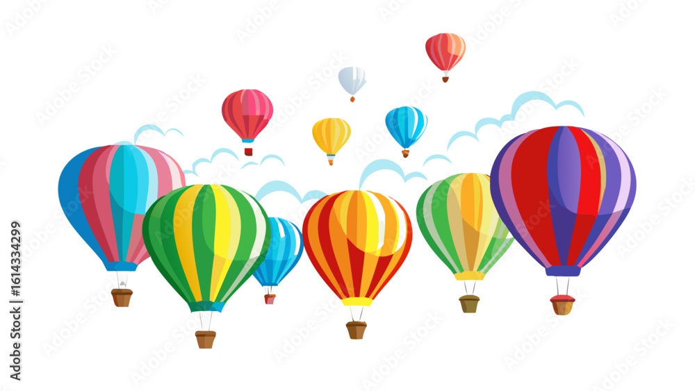 Obraz premium set of colorful balloons