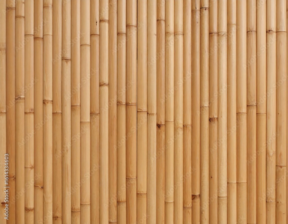 Fototapeta premium Close-up bamboo wall paneling