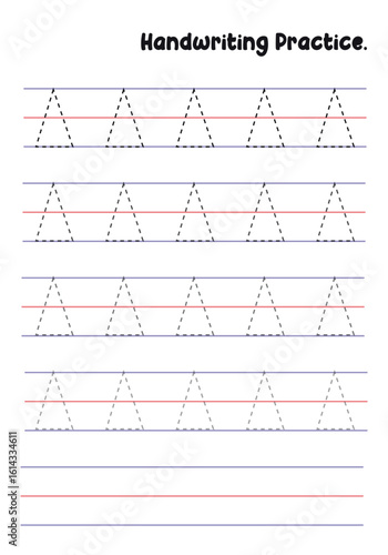 Handwriting Practice Sheets for Kids – Prewriting Tracing Lines, Curves, Patterns, Spirals, Triangles, Square's, zigzag, hexagonal , circles, opals, etc. for Fine Motor Skills Development.