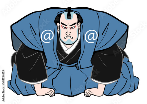 謝罪するお奉行