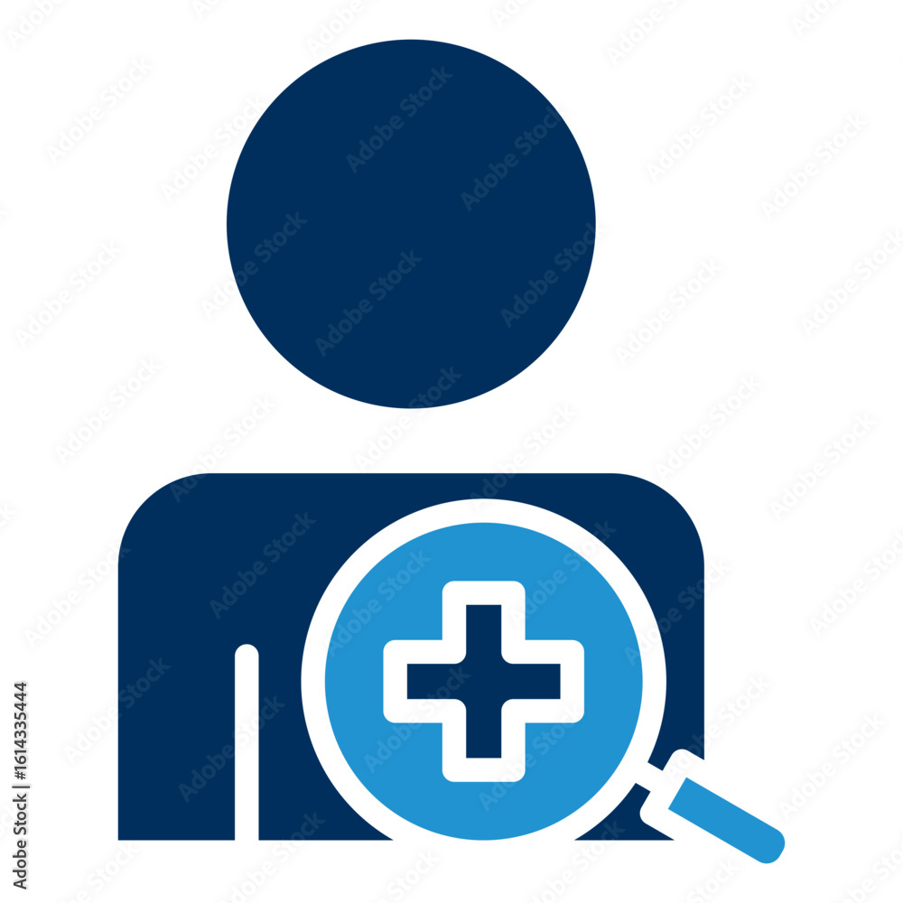 Fototapeta premium Check Up Blue Color Icon