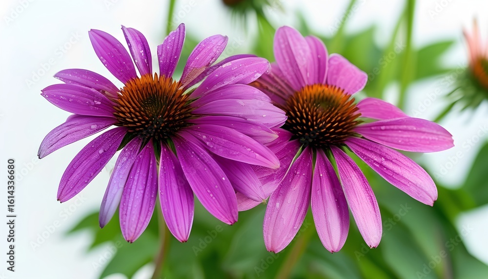 Obraz premium Blooming pink flowers botanical garden nature photography vibrant environment close-up view floral beauty