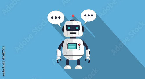 Artificial Intelligence Conceptualization: A Friendly Robot Assisting with Communication and Processing Information in the Digital Age