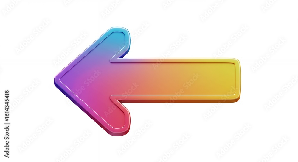 Colorful gradient arrow graphic Colorful gradient arrow graphic