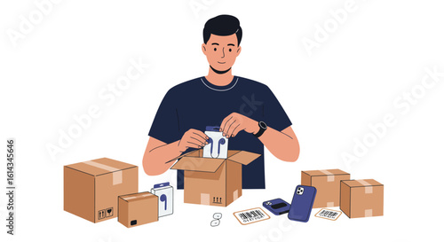 E-commerce Business: Shipping Earbuds and Phones
