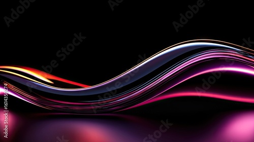 Abstract design of flowing vibrant colors.