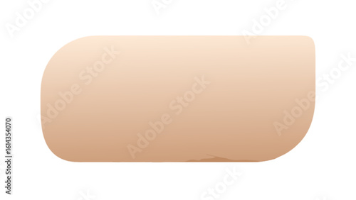 Beige rounded rectangle shape vector graphic design element for web and print design