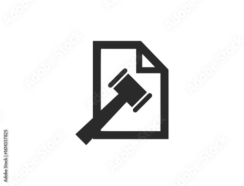 "Law and Justice Web Icon Set in Line Style — Legal, Court, Crime, Lawyer & Judgement Symbols for Web and Mobile UI