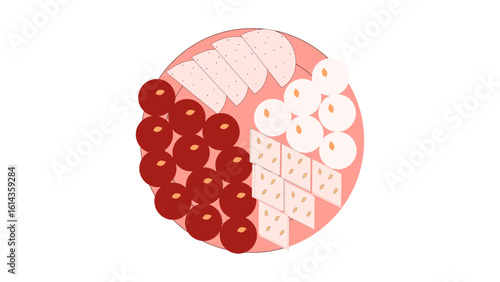Pixel vector icon of brown Indian-style sweet served in bowl, representing traditional pudding or custard, ideal for stock dessert sheets and ethnic food branding.