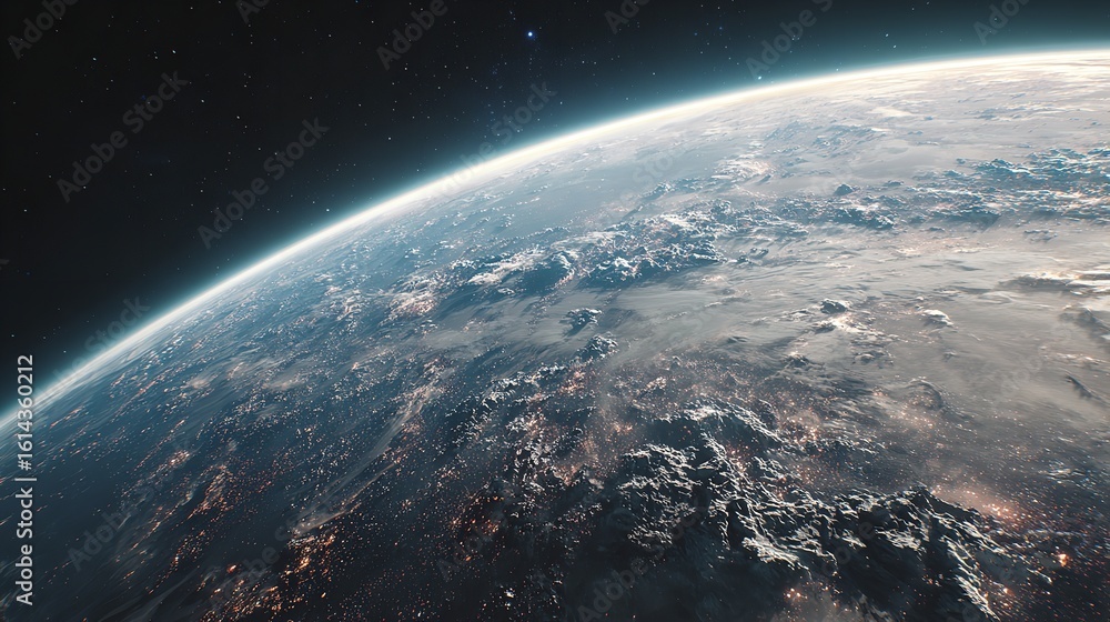 Fototapeta premium Celestial Exploration – Cosmic Planets in Outer Space