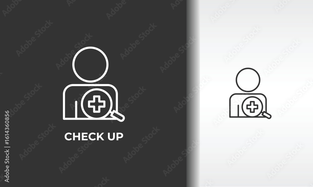 Check Up Vector, Icon Or Logo Sign Isolated Symbol Illustration Check Up Vector, Icon Or Logo Sign Isolated Symbol Illustration