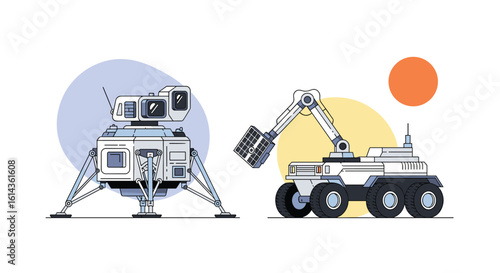 Exploring the lunar surface with advanced spacecraft and robotic exploration vehicles for scientific discovery