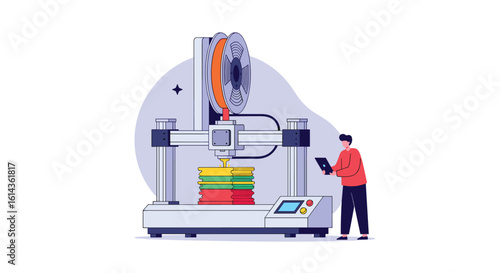 Advanced manufacturing processes using modern industrial 3d printing technology for complex product creation
