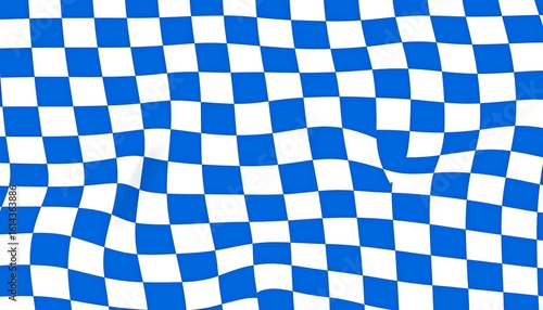 Checkered flag waving