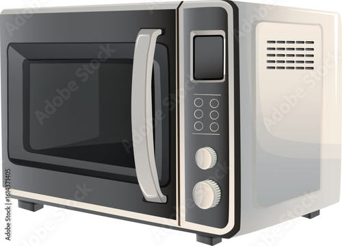 microwave kitchen appliances realistic style
