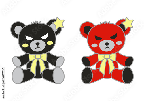 可愛いテディベアのイラストセット3