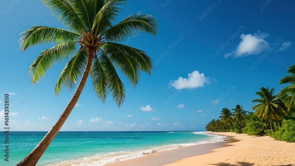 Obraz premium Tropical paradise beach scene