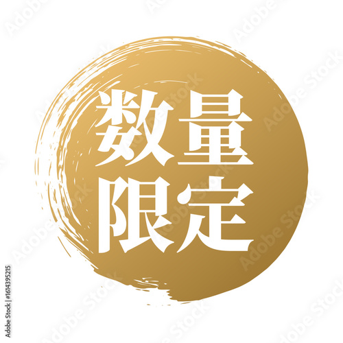 数量限定 筆のあしらいベクター