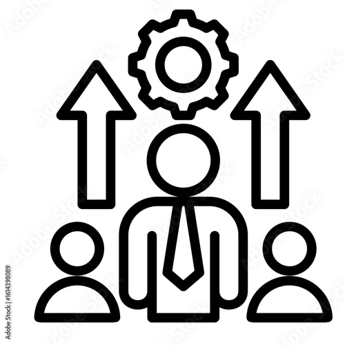 Leadership Development  Icon Element For Design
