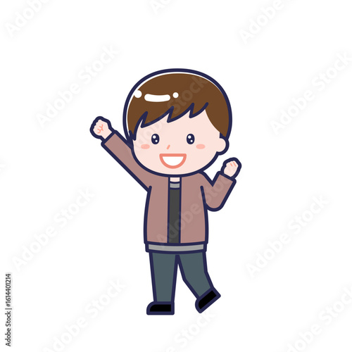 私服の10代／ななめ／男性 06