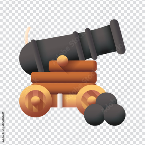 Medieval Cannon Weapon