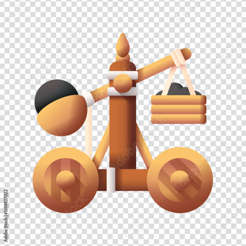 Medieval Catapult Weapon