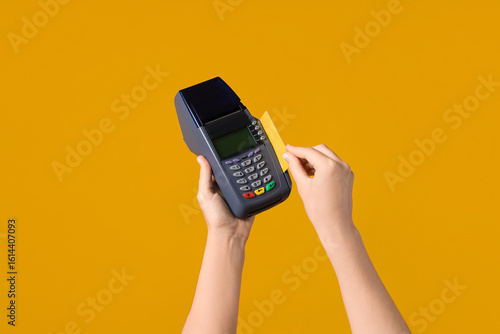 Young woman with credit car...