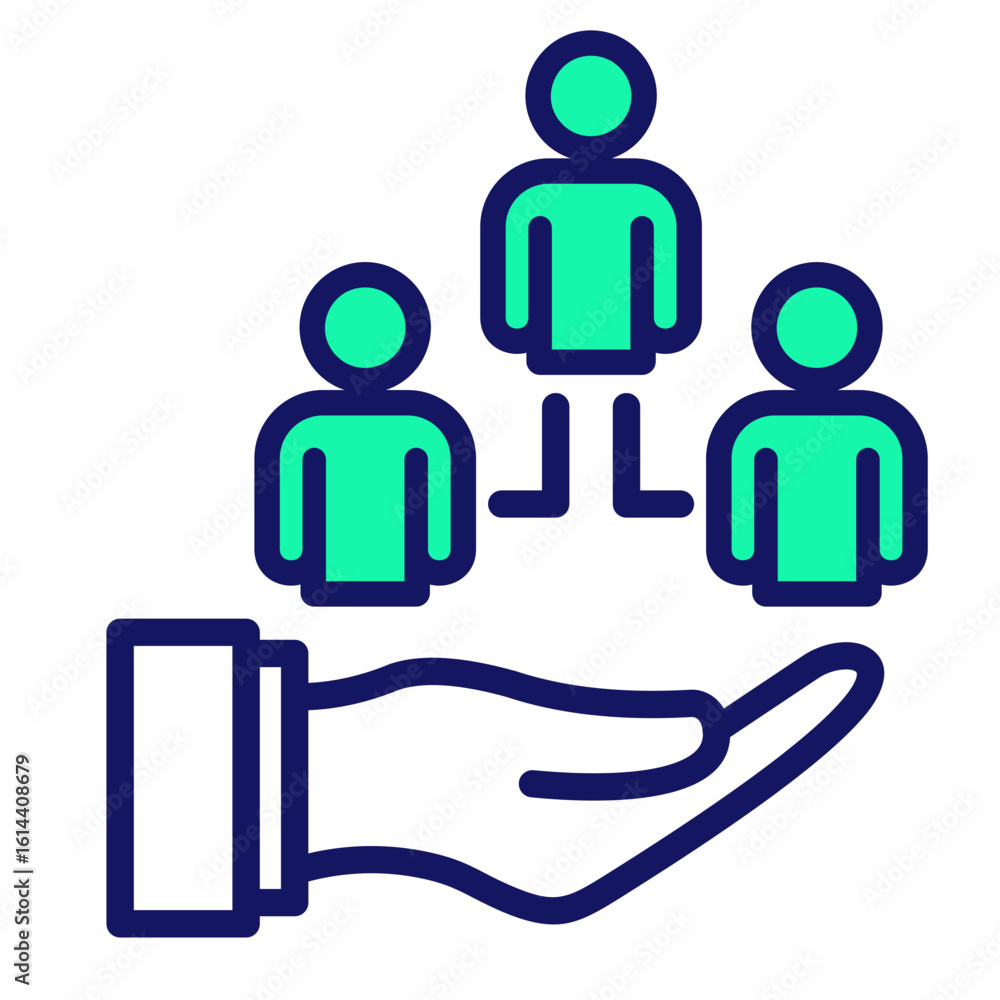 Fototapeta premium Delegation Icon Element For Design 