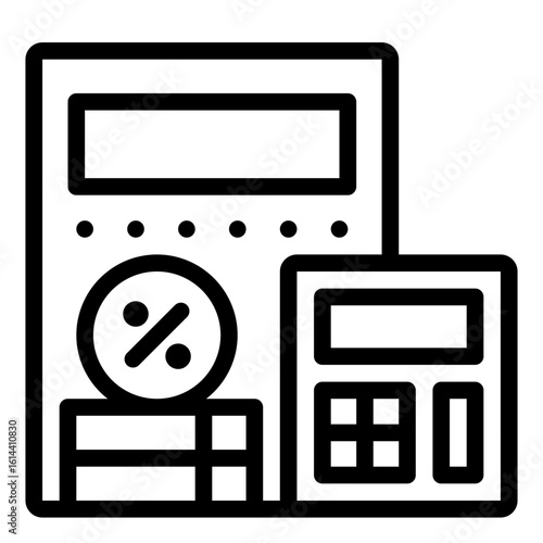 Financial Building Calculator Icon