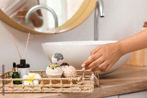 Woman's hand reaching for n...