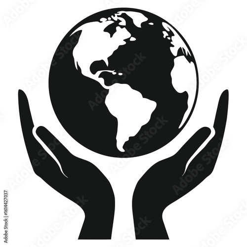 Earth Globe Held in Hands Symbolizes Care and Global Responsibility