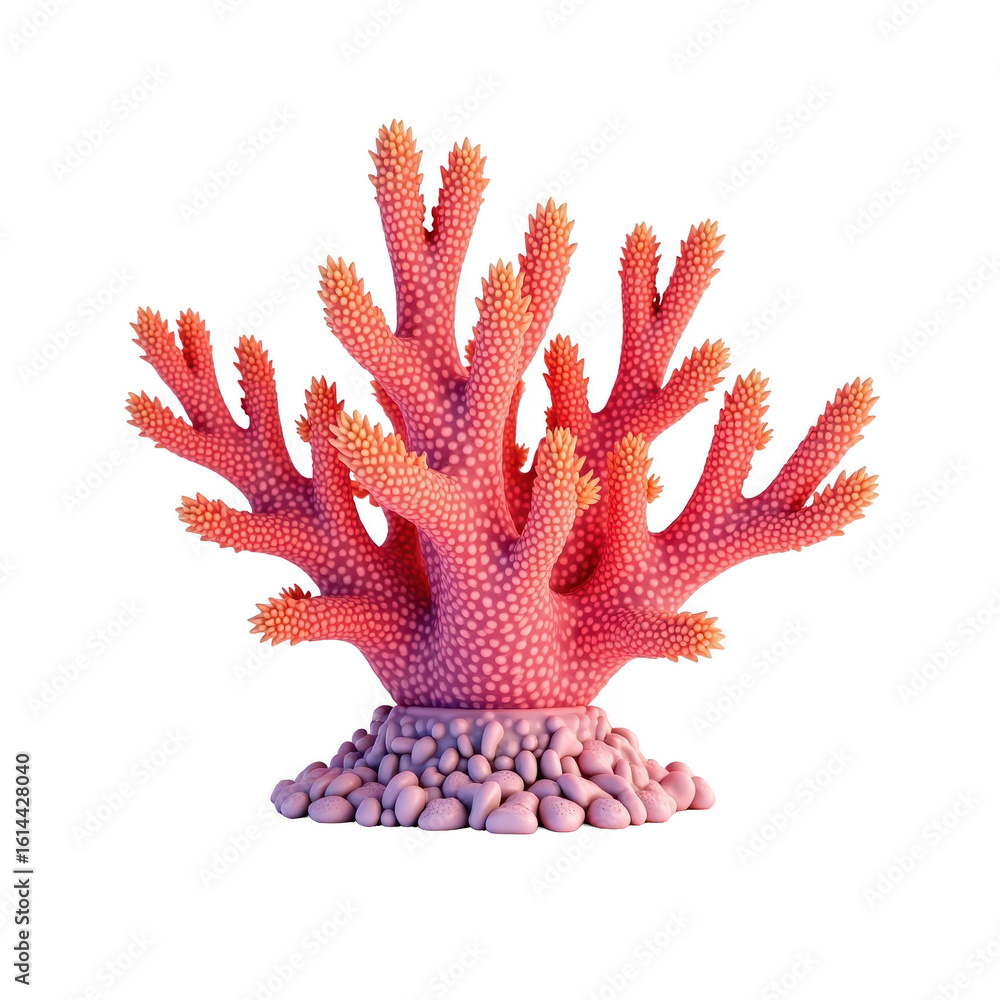 Obraz premium Detailed illustration of a coral reef structure.