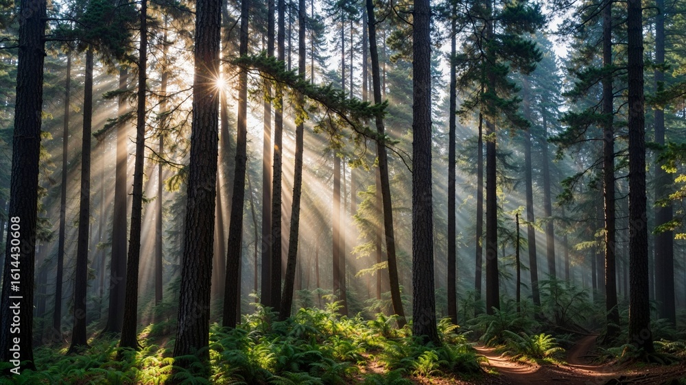 Fototapeta premium morning in the forest