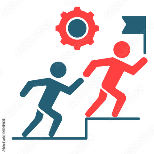 Lead By Example  Icon Element For Design
