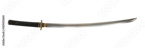 katana sword, traditional japanese weapon isolated on background