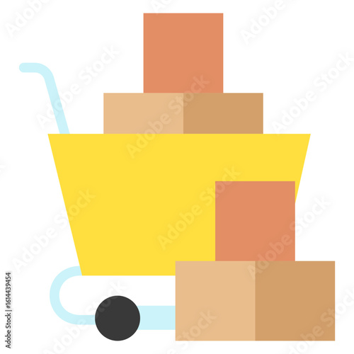 Bulk Order flat color, mini illustration icon. use for modern concept, print, UI, UX kit, web and app development. Vector related to commerce, retail, marketing and shopping.