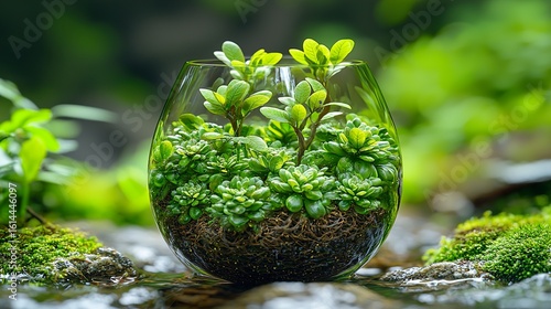 digital seed pod: Ffusion of nature and technology, save the earth  